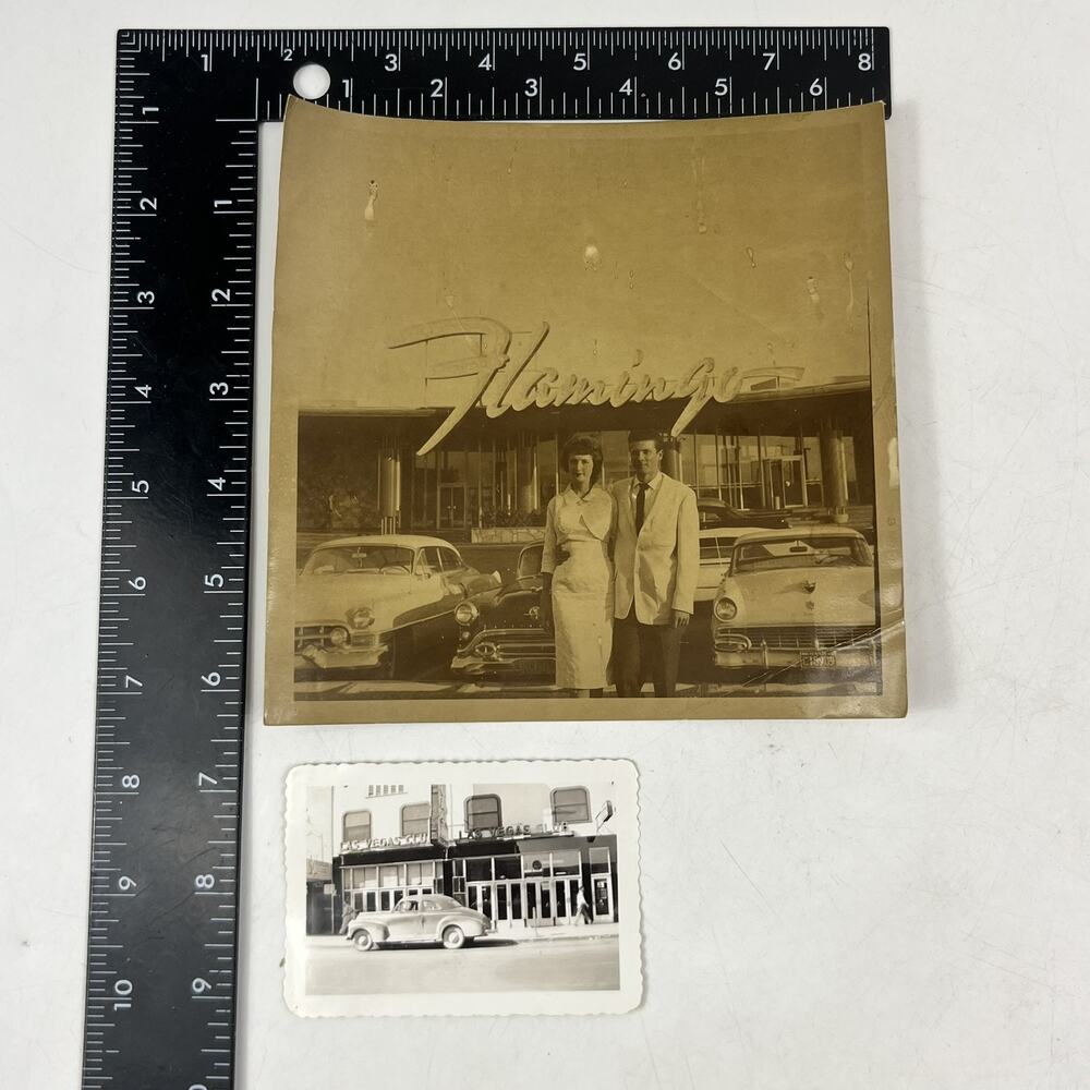 Vintage Las Vegas Photo Lot 1950s Flamingo Hotel Strip Las Vegas Club Fremont